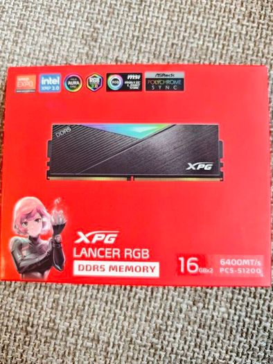 XPG lancer RGB DDR5 16gbx2. New, sealed.