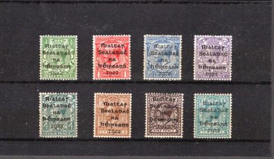 1922 Ireland Overprint issue Dollard Set in Black Ink Mounted Mint