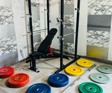 170kg Olympic Barbell Set Power Rack Sturdy Bench