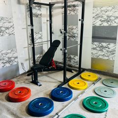 170kg Olympic Barbell Set Power Rack Sturdy Bench
