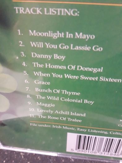 James Kilbane cd Songs of Ireland