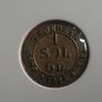 Switzerland Canton of Geneva 1825 1and half Sol BILLON Image 2