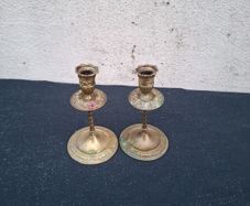 Duo brass candle holder postage possible