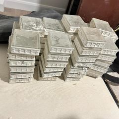 51 Reclaimed Glass Blocks Bricks Vintage Style