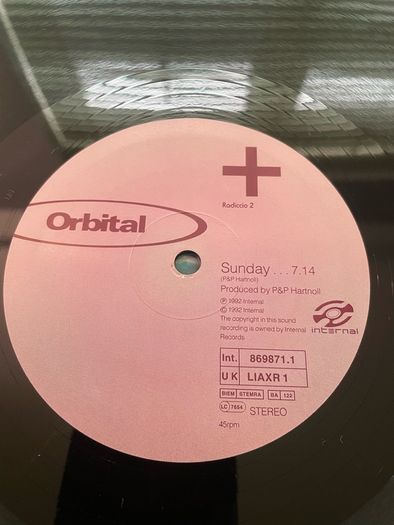 Orbital - Radiccio 2 - 12" Vinyl EP - 1992 Internal Records