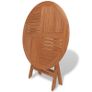 Folding Garden Table 85x76 cm Solid Teak Wood Image 3