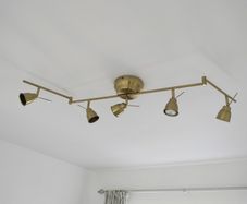 Brass light fitting