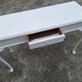 Vintage white painted console table in need of restoration Image 2