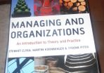 Managing and Organizations Book for Sale