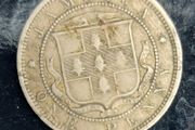 Jamaica 1862 "H"   Victoria One Penny Coin E.F condition