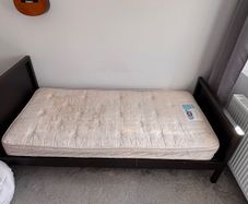 single bed and mattress