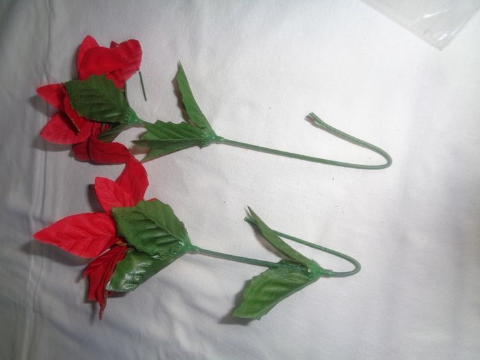Faux Poinsetta x 2 for Sale