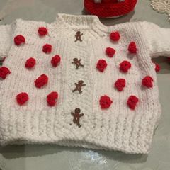 Hand Knit Cardigan Age 1-2