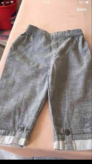 Boys trousers 6/9 mths