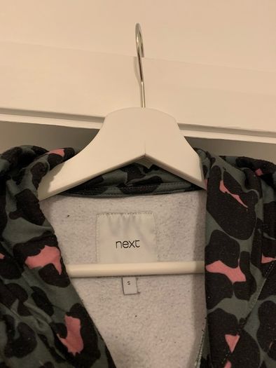 Next Khaki Green & Pink Womens Hoodie
