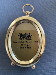Vintage Solid Brass Photo Frame