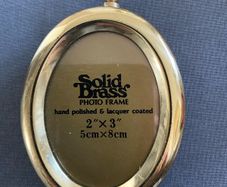 Vintage Solid Brass Photo Frame