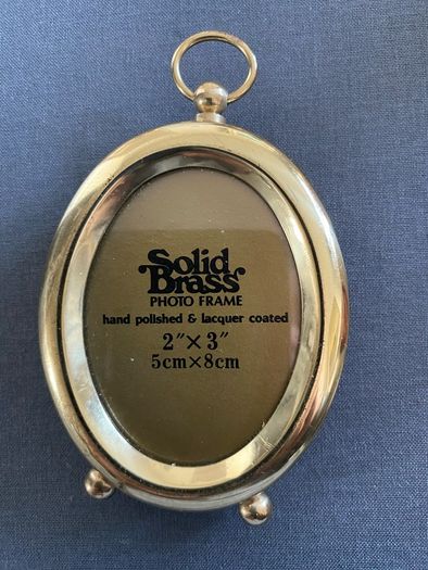 Vintage Solid Brass Photo Frame