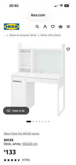 Ikea micke desk
