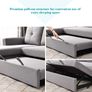 Light Grey Corner Sofa Bed with Storage & Pull-Out Base Image 6