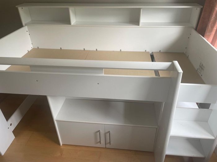 Children's bed with storage