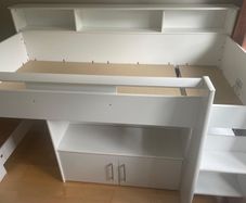 Children's bed with storage