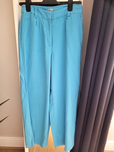 Pimkie Blue High waisted trousers size 12