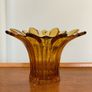 Mid Century Large Amber Color Handblown Vase Image 9