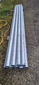 Galvanized steel pole posts fence tubular steel sign