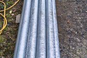 Galvanized steel pole posts fence tubular steel sign