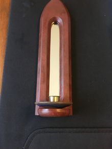 Candle holder (14 inches high).