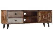 TV Cabinet 118x30x40 cm Solid Mango Wood