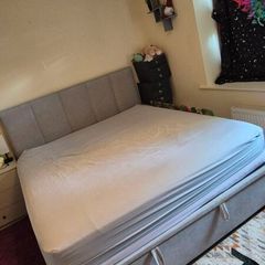Super King Ottoman bed frame and Mattress