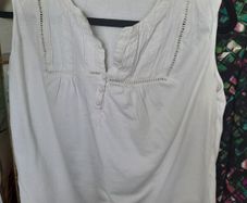 Ann Harvey White Sleeveless Top UK18 AV