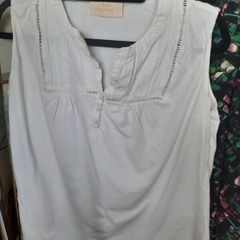 Ann Harvey White Sleeveless Top UK18 AV