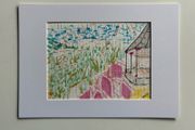 Original Art Original Drawing of Bray Bandstand