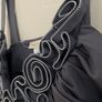 Top grey dressy with raised detail at neck Image 2