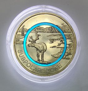 Germany 5 Euro Base Metals (Polymer Ring) Uncirculated Coin 2020 - Subpolare Zone (G) - Earth's Climate Zones