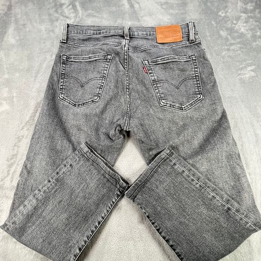 Levi's 512 Tapered Jeans Slim Fit - Premium Big E W34 L24 Washed Black/Grey