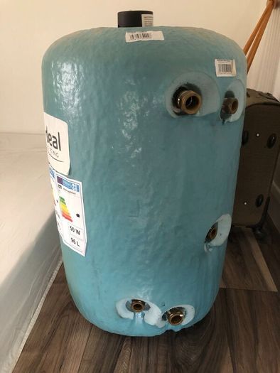 double hot coil water cylinder