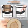 NEW SALE | Wood Splitter, XL Log Splitter for 8.6" Dia. Wood, Portable "V" Shaped Finger-safty Firewood Cutter, Heavy-duty Solid Steel Wedge Manual Log Maker, With Protection Bag for Home Campsite Image 7