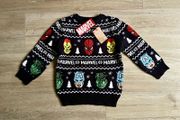 Marvel Christmas jumper, 2-3y new