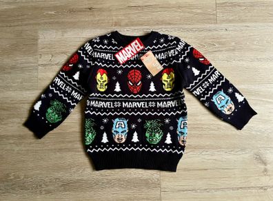 Marvel Christmas jumper, 2-3y new