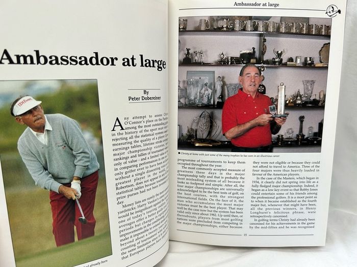 Christy O'Connor Snr SIGNED autobiography Golf Legend
