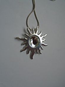 Necklace, Jewellery, Sunburst necklace.