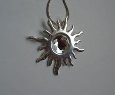 Necklace, Jewellery, Sunburst necklace.