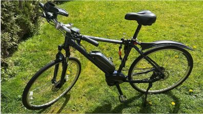 Carrera Crossfuse Mens Electric Hybrid Bike-L Fr