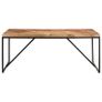 Dining Table 180x90x76 cm Solid Acacia and Mango Wood Image 3