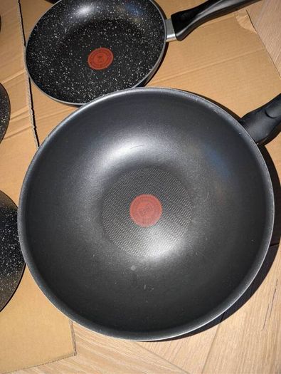 Tefal stone non-stick set & wok (pots & pans)