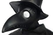 SEASONAL SALE   Plague Doctor Mask Black Leather Long Nose Bird Beak Steampunk Masks Costume Props for Masquerade Halloween Party Carnival Cosplay